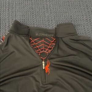 Spyder Black Lightweight Shirt Jacket with Stand-Up Collar